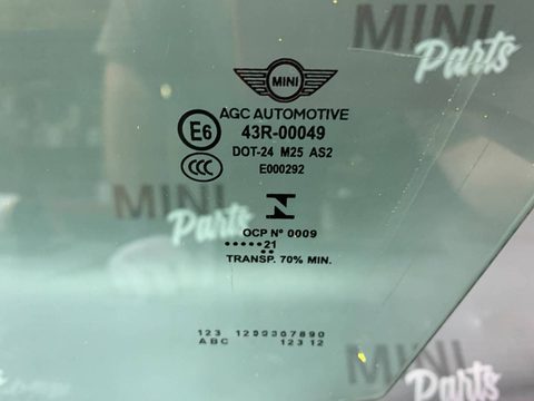 Стекло двери передней левой Mini Countryman, 2023 г., OEM 51337390075, арт. 18832_2