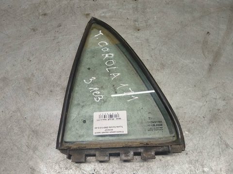 Стекло двери задней левой Toyota Corolla E120/E130, 2002 г., арт. 114513