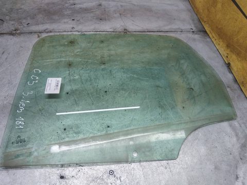 Стекло двери задней левой Citroen C3, 2002 г., арт. 114608