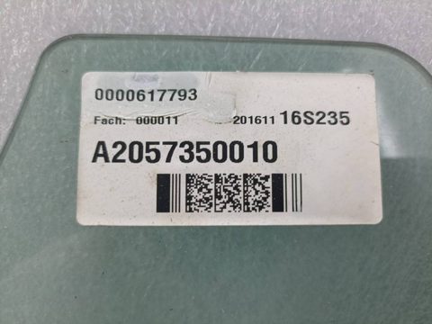 Стекло двери задней левой Mercedes C W205, 2016 г., арт. 12195, фото 2