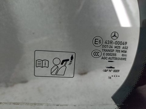 Стекло двери задней левой Mercedes C W205, 2016 г., арт. 12197, фото 2