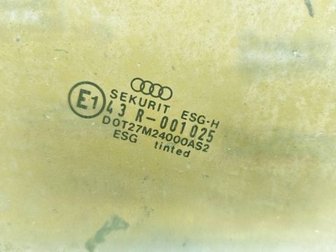 Стекло двери задней левой Audi 80 B4/8C, 1991 г., арт. 148715, фото 2