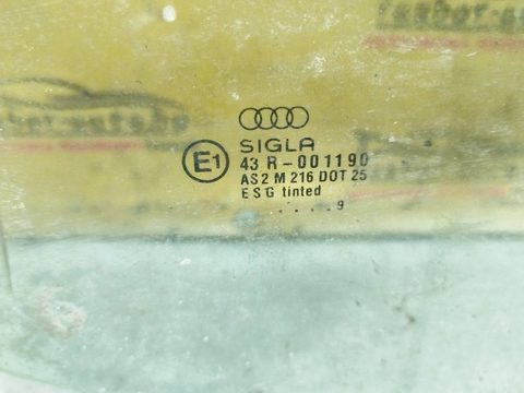 Стекло двери задней левой Audi A4 B5 рестайлинг, 1999 г., арт. 150830, фото 2