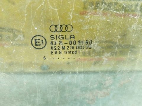 Стекло двери задней левой Audi A4 B5 рестайлинг, 1999 г., арт. 150831, фото 2