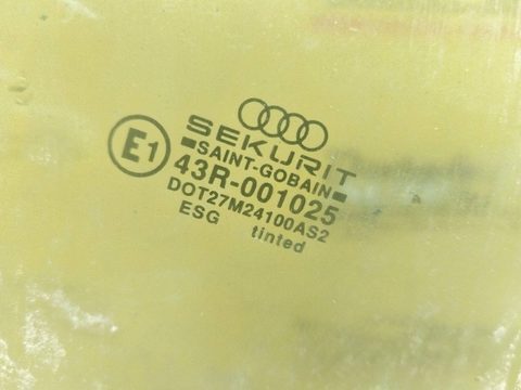 Стекло двери задней левой Audi 80 B4/8C, 1991 г., арт. 150836, фото 2
