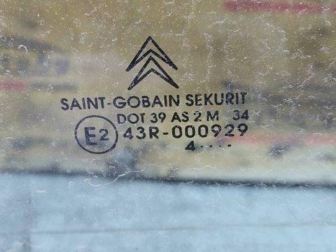 Стекло двери задней левой Citroen C5 рестайлинг, 2004 г., арт. 155251, фото 2