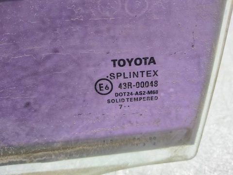 Стекло двери задней левой Toyota Avensis рестайлинг, 2006 г., арт. 156072, фото 2