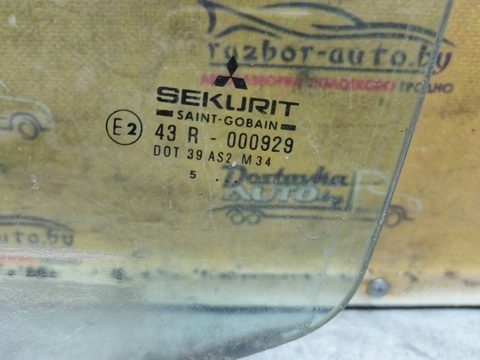 Стекло двери задней левой Mitsubishi Carisma, 1995 г., арт. 157373, фото 2