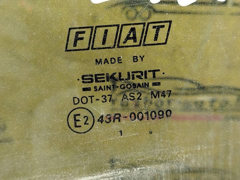Стекло двери задней левой Fiat Stilo, 2001 г., OEM 43r001099, арт. 169694, фото 2
