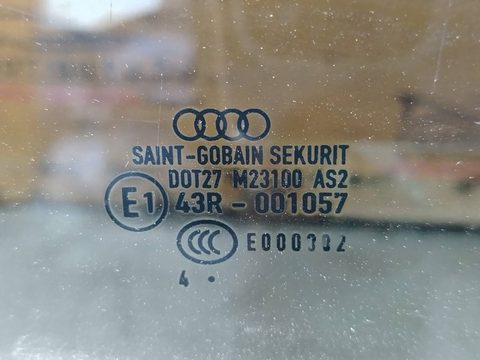 Стекло двери задней левой Audi A4 B7, 2004 г., OEM 43r001057, арт. 170359, фото 2