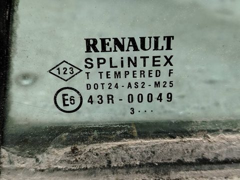Стекло двери задней левой Renault Laguna, 2001 г., OEM 43r00049, арт. 171981, фото 2