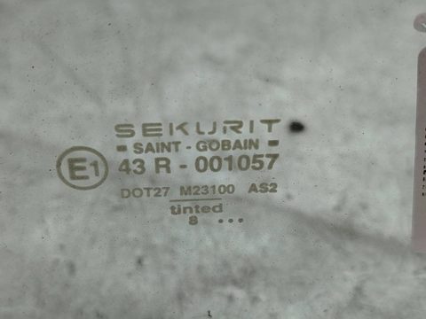 Стекло двери задней левой Ford Fiesta, 1996 г., OEM 43r001057, арт. 174336, фото 2