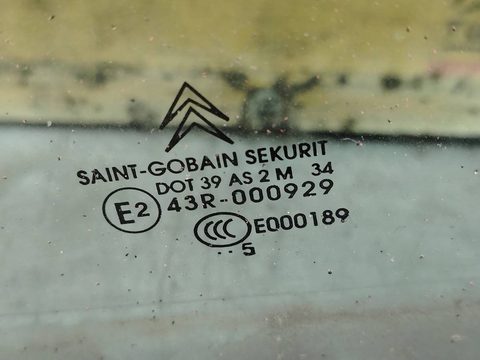 Стекло двери задней левой Citroen C4, 2004 г., OEM 43r000929, арт. 176866, фото 2