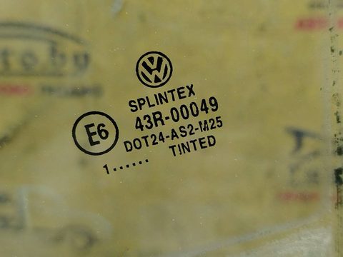 Стекло двери задней левой Volkswagen Golf, 1997 г., OEM 43r00049, арт. 182862, фото 2