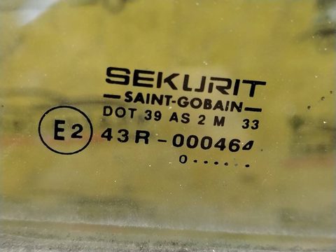 Стекло двери задней левой Renault Espace, 1996 г., OEM 43r000464, арт. 183817, фото 2