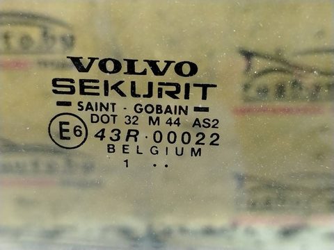 Стекло двери задней левой Volvo V40 рестайлинг, 2000 г., OEM 43r00022, арт. 190341, фото 2
