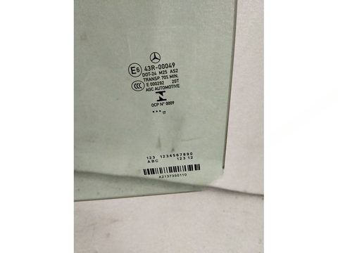 Стекло двери задней левой Mercedes E W213, 2019 г., OEM A2137350110, арт. 20750, фото 2