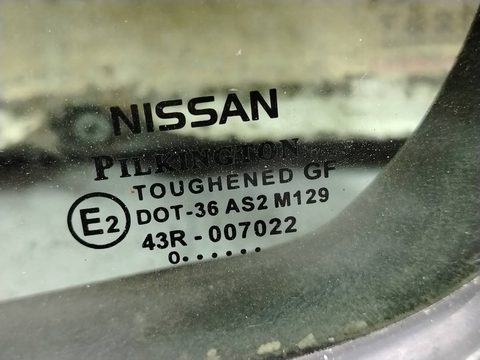Стекло двери задней левой Nissan Almera N16, 2000 г., OEM 43r007022, арт. 208298, фото 2