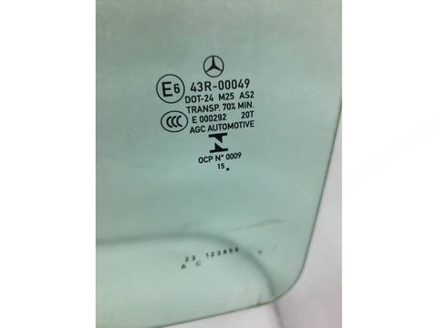 Стекло двери задней левой Mercedes E W213, 2019 г., OEM 43R00049, арт. 22723, фото 2