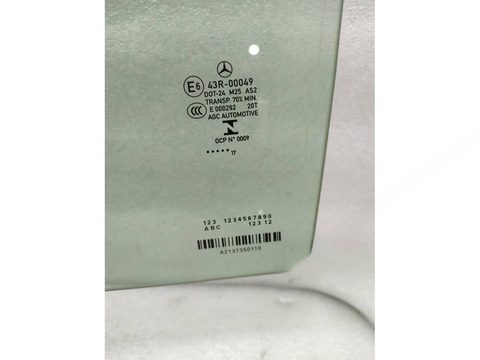 Стекло двери задней левой Mercedes E W213, 2017 г., OEM A2137350110, арт. 23094, фото 5