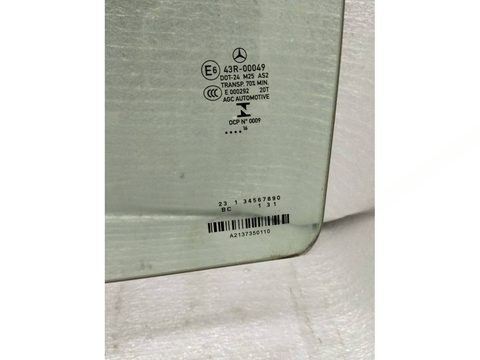Стекло двери задней левой Mercedes E W213, 2016 г., OEM A2137350110, арт. 26458, фото 2