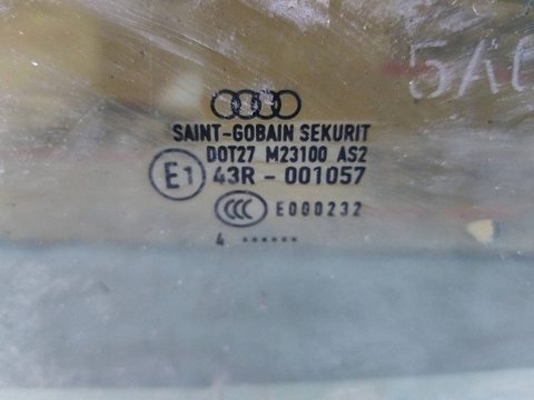 Стекло двери задней левой Audi A4 B6, 2000 г., арт. 27503, фото 2