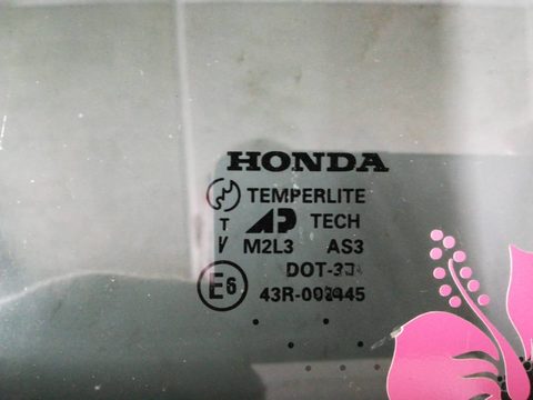 Стекло двери задней левой Honda Element, 2006 г., OEM 43R002445, арт. 302976