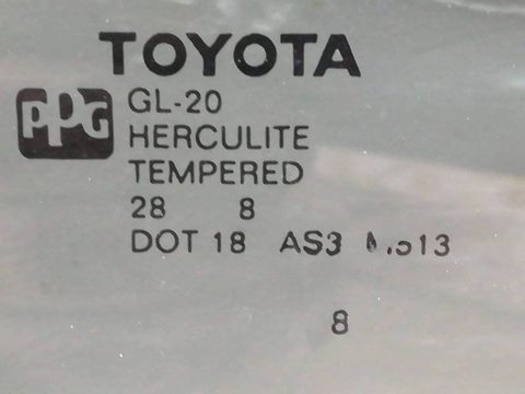 Стекло двери задней левой Toyota Sienna, 2009 г., арт. 307825, фото 2