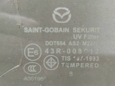 Стекло двери задней левой Mazda CX9, 2009 г., арт. 312516, фото 3