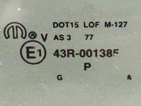 Стекло двери задней левой Dodge Grand Caravan, 2010 г., OEM 43R001385, арт. 315967, фото 4