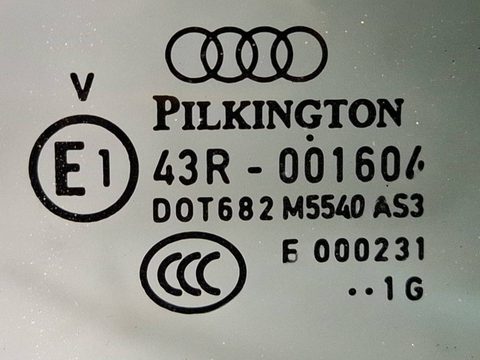Стекло двери задней левой Audi Q7, 2012 г., OEM 43R001604, арт. 320267, фото 2
