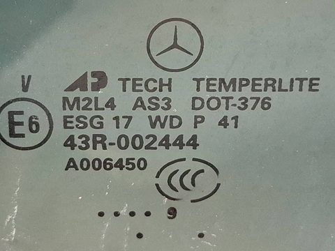Стекло двери задней левой Mercedes ML W164, 2009 г., арт. 320840, фото 4