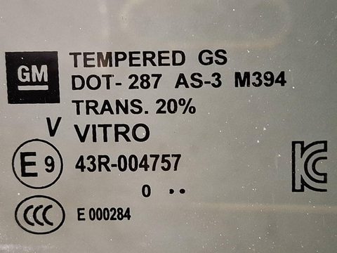 Стекло двери задней левой Chevrolet Traverse, 2022 г., OEM 43R004757, арт. 322702, фото 5