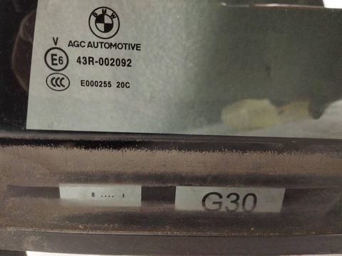 Стекло двери задней левой BMW 5 G30/G31, 2018 г., OEM 738745513, арт. 34339, фото 3
