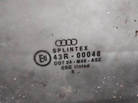 Стекло двери задней левой Audi A4 B5, 1994 г., арт. 54131, фото 2