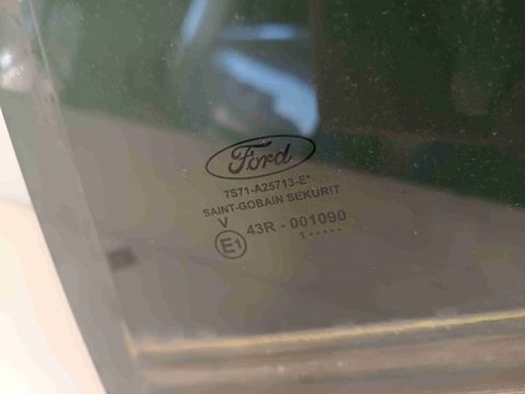 Стекло двери задней левой Ford Mondeo, 2011 г., OEM 7s71a25713e;as3, арт. 6821, фото 2