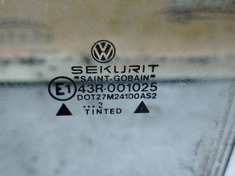 Стекло двери задней левой Volkswagen Golf, 1991 г., OEM 43r001025, арт. 69563, фото 2