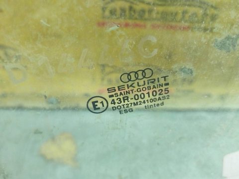 Стекло двери задней левой Audi 80 B3/8A, 1986 г., арт. 71106, фото 2