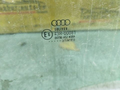 Стекло двери задней левой Audi A4 B6, 2000 г., арт. 74322, фото 2