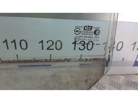 Стекло двери задней левой Hyundai Santa Fe, 2001 г., OEM 8341126000, арт. 89Y12FH01, фото 3