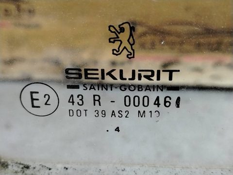 Стекло двери задней левой Peugeot 106, 1991 г., OEM 43r000464, арт. 96718, фото 2