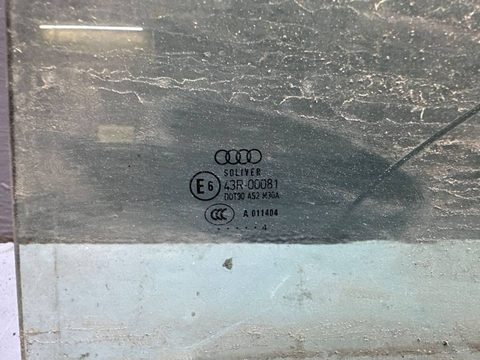 Стекло двери задней левой Audi A6 C5 (S6,RS6), 2002 г., арт. B112015205, фото 2