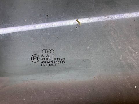 Стекло двери задней левой Audi 80 B3, 1990 г., OEM 893845025, арт. B113474939, фото 2