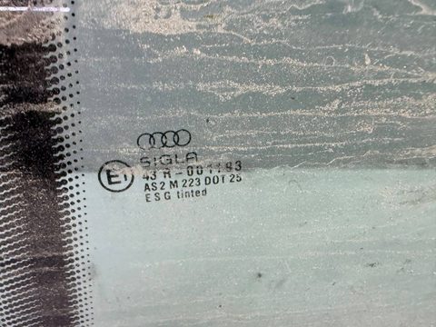 Стекло двери задней левой Audi 100 C4, 1994 г., OEM 4A5845025A, арт. B113475052, фото 2