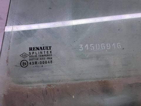 Стекло двери задней левой Renault Scenic, 2006 г., арт. B113538763, фото 2