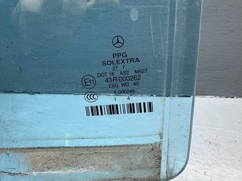 Стекло двери задней левой Mercedes E W211, 2007 г., арт. B92376368, фото 2