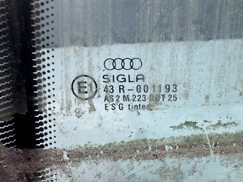 Стекло двери задней левой Audi 80 B3, 1989 г., OEM 893845025, арт. B92487365, фото 2