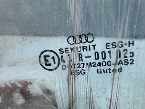 Стекло двери задней левой Audi 80 B3, 1990 г., OEM 893845025, арт. B93476000, фото 2