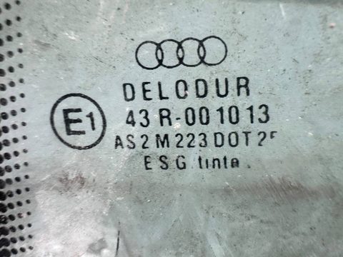 Стекло двери задней левой Audi 80 B3, 1990 г., OEM 893845025, арт. B93611259, фото 2