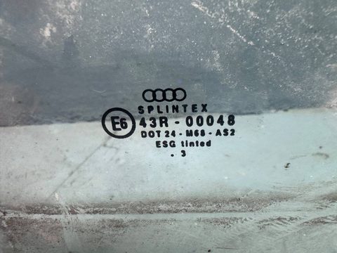 Стекло двери задней левой Audi A6 C5 (S6,RS6), 2003 г., арт. B93694984, фото 2